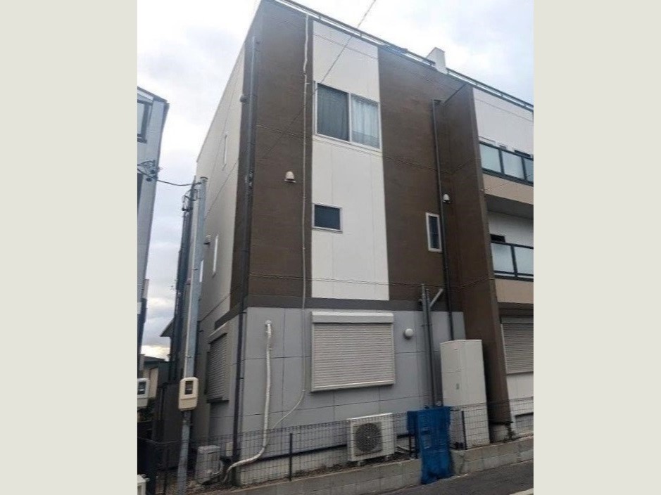 名古屋市千種区 グレージュ×ブラウン系 モダン住宅 外壁塗装 施工例