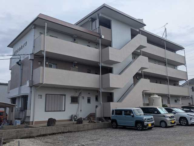 春日井市 賃貸マンション 第二オカハイツ 外壁塗装 施工例 完成 イメージ