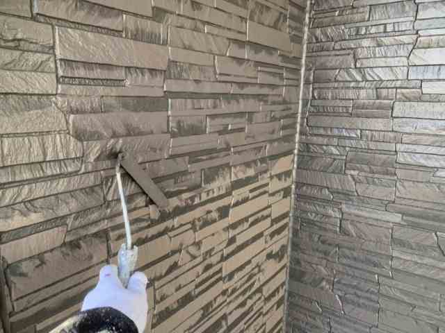 瑞穂区 ホワイト×アンティークブラック系 外壁塗装 施工例 外壁ダブルトーン イメージ