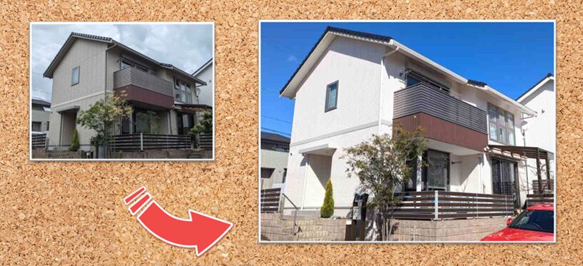 おしゃれな外壁塗装12.　お洒落な外壁塗装　施工例　イメージ