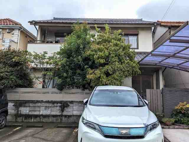 名古屋市北区 明るいベージュ系 和モダン住宅 外壁塗装 施工例 イメージ