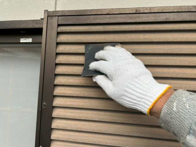 名古屋市北区 明るいベージュ系 和モダン住宅 外壁塗装 施工例 イメージ