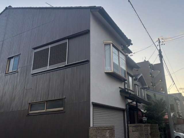 名古屋市北区　グレーベージュ系　和風住宅　外壁塗装　施工例　イメージ