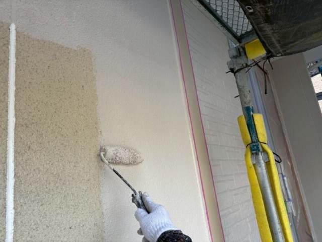名古屋市緑区 ナチュラルモダン住宅 外壁塗装 施工例 上塗り イメージ