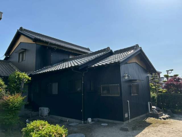 清須市　黒系　シックな和風住宅　外壁塗装　施工例　完成③　イメージ