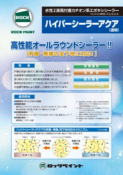 外壁オール水性塗装　ハイパーシーラーアクア　イメージ