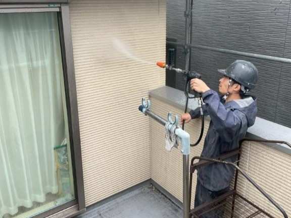 名古屋市北区 木の袖壁がおしゃれな外壁塗装 施工例 イメージ