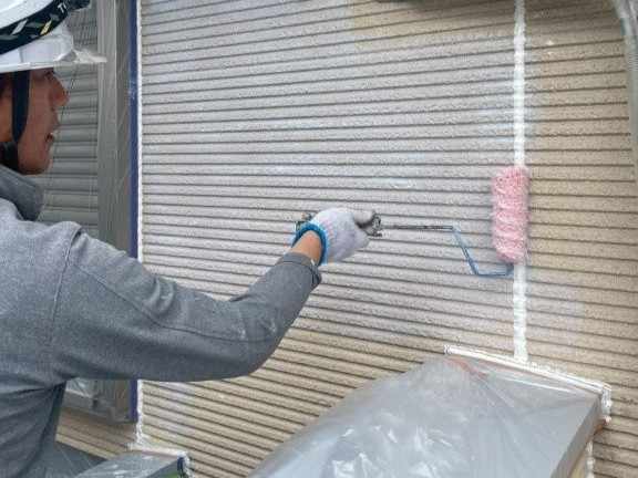名古屋市北区 木調のアクセントがおしゃれな外壁塗装 施工例 イメージ