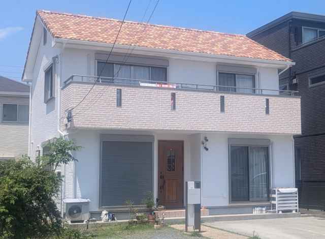 あま市 O様邸|南欧風住宅 ツートンカラー外壁塗装 施工例