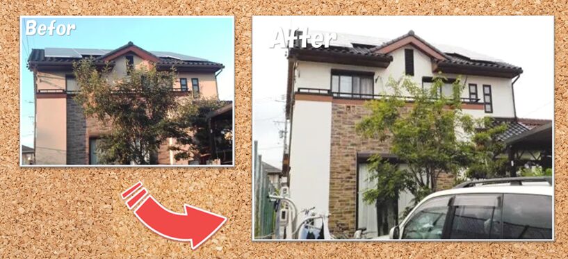 　住友林業　洋風住宅　外壁塗装施工例　イメージ