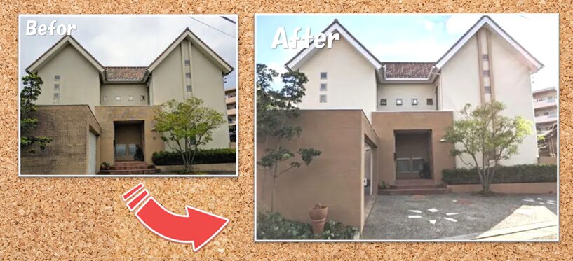 ウッドフレンズのモルタル外壁住宅（コテ仕上げ・櫛目仕上げ）の外壁塗装施工例　イメージ
