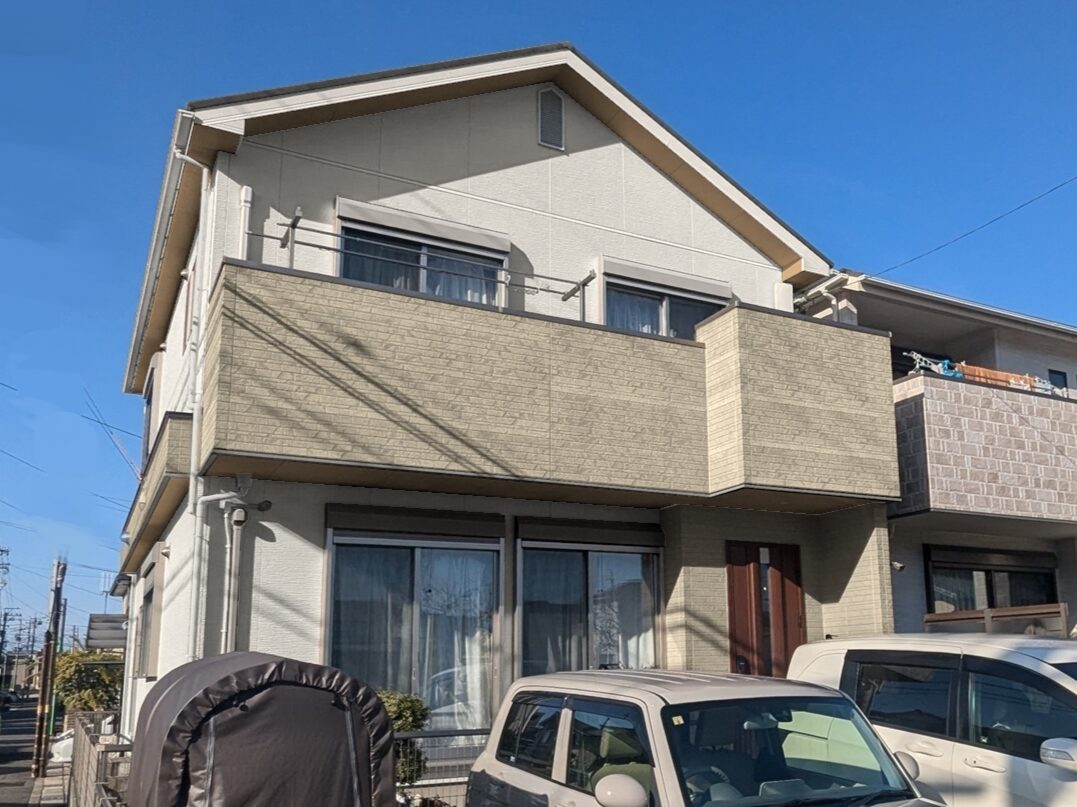 名古屋市守山区 M様|ベージュ系の上品なツートンカラー 外壁塗装 施工例の写真