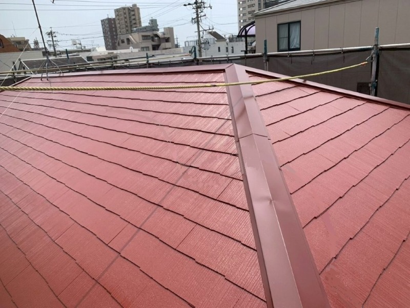 千種区　ナチュラル系ツートンカラー　賃貸アパート外壁塗装　施工例　完成　イメージ