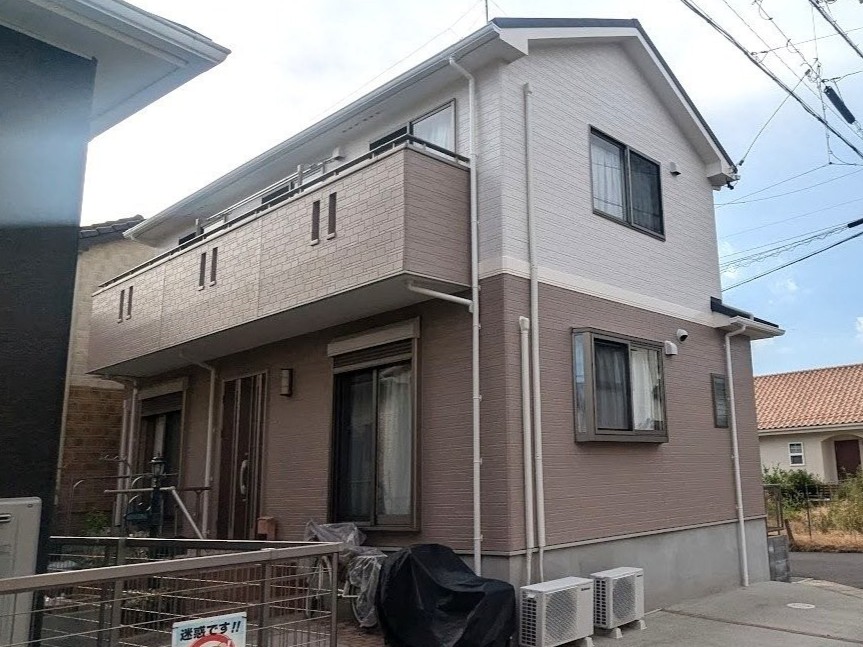 北名古屋市(S様)| サンヨーハウジング 洋風モダン住宅 外壁塗装 施工例の写真