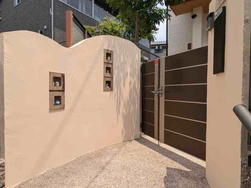 長久手市　ジョリパット　外構塗装　施工例