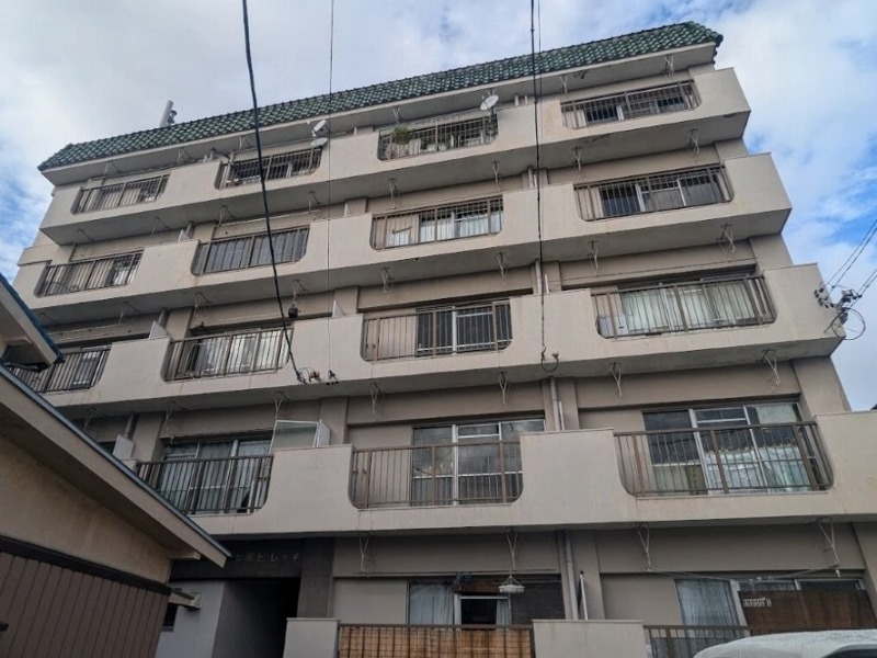 名古屋市西区　賃貸マンション「本郷ビレッジ」様　外壁塗装　施工例　塗装前　イメージ