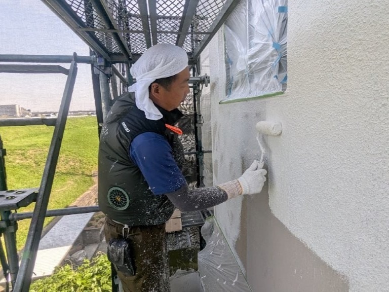 名古屋市西区　賃貸マンション「本郷ビレッジ」様　外壁塗装　施工例　イメージ