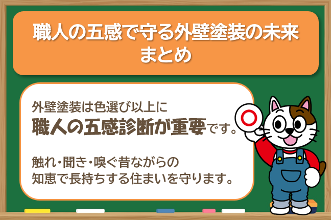 まとめ|職人の五感で守る外壁塗装の未来 イメージ