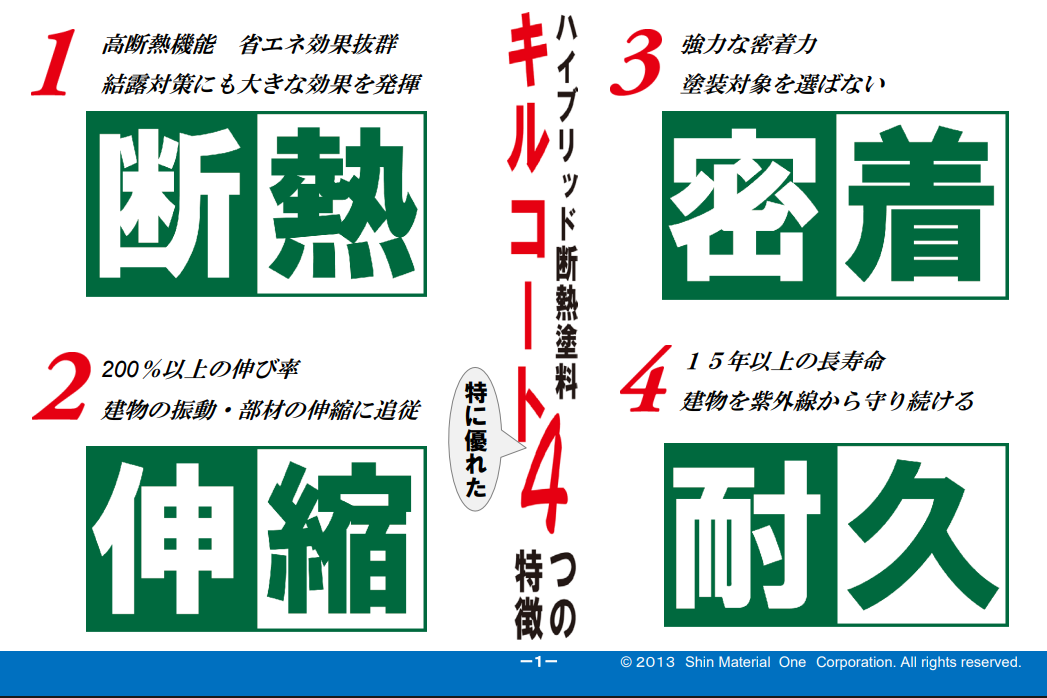 外壁無機セラミック塗料　歴史　キルコート　イメージ