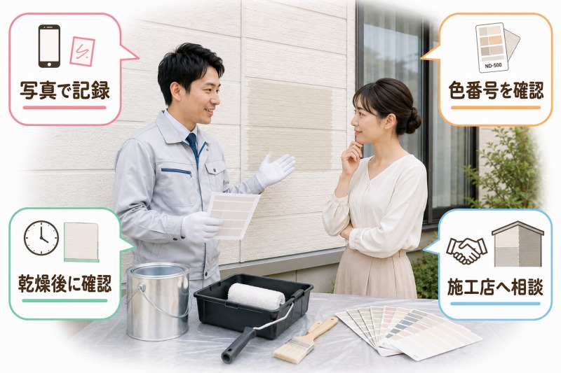 色ずれが起きてしまった時の正しい対処法 イメージ