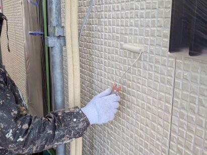 刈谷市　ミサワホーム　外壁トリプルカラー塗装　施工例　外壁上塗り　イメージ