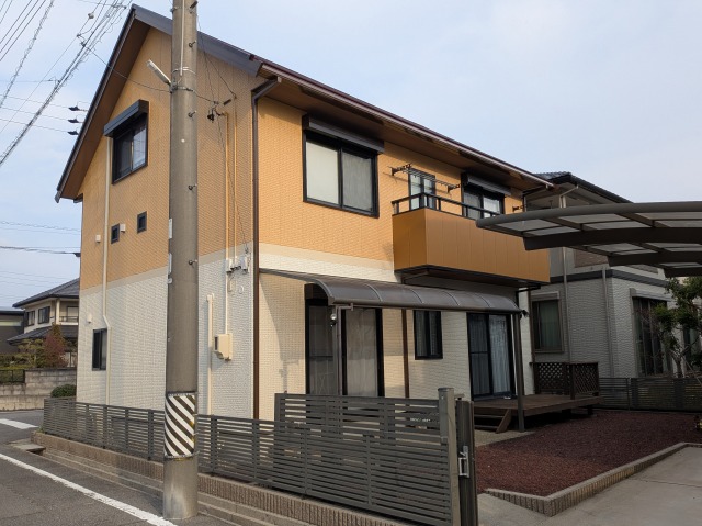 刈谷市　ミサワホーム　外壁トリプルカラー塗装　施工例　外壁南側塗装　完成　イメージ