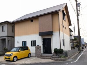 刈谷市　ミサワホーム　外壁トリプルカラー塗装　施工例