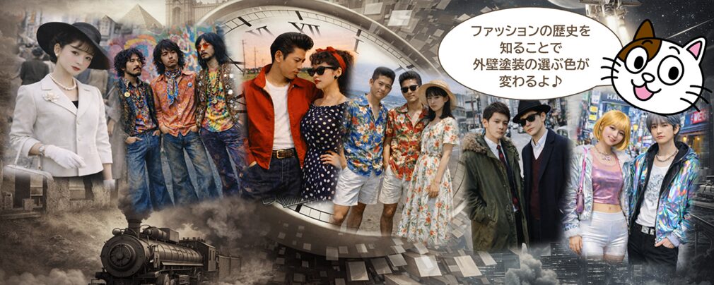 外壁塗装の色とファッションの歴史 ― 流行から定番へ、日本の住まいはどう変わってきたのか ―