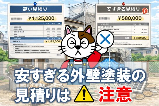 安すぎる見積りに注意する理由　外壁塗装　職人　人工　イメージ