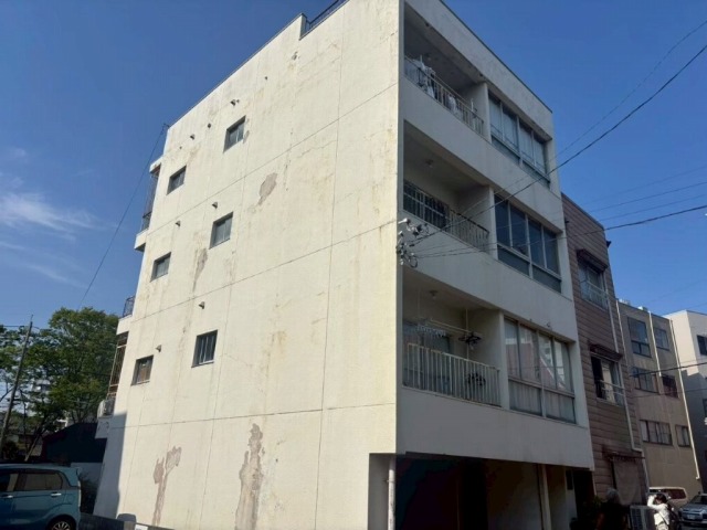 岐阜市　ブルーグレー系　賃貸アパート外壁塗装　施工例　イメージ