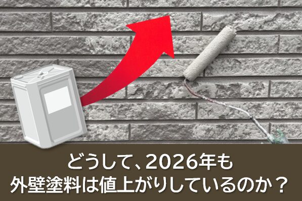 どうして、2026年も外壁塗装の塗料は値上がりしているのか？　イメージ