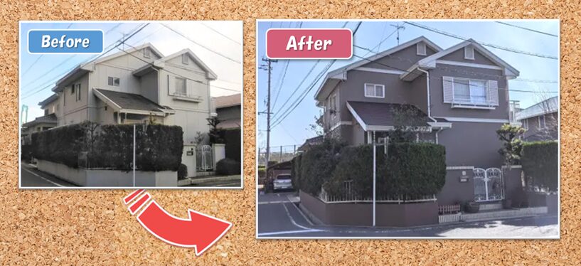みよし市 積水ハウス 洋風住宅 外壁塗装 施工例 イメージ