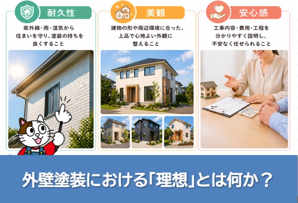 外壁塗装における「理想」とは何か？　イメージ