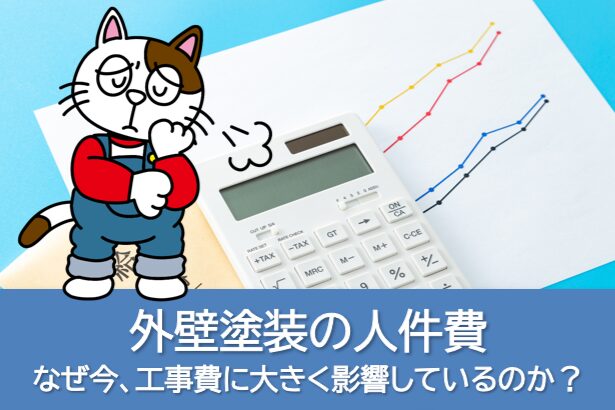 2026年値上げ　外壁塗装の人件費｜なぜ今、工事費に大きく影響しているのか　イメージ