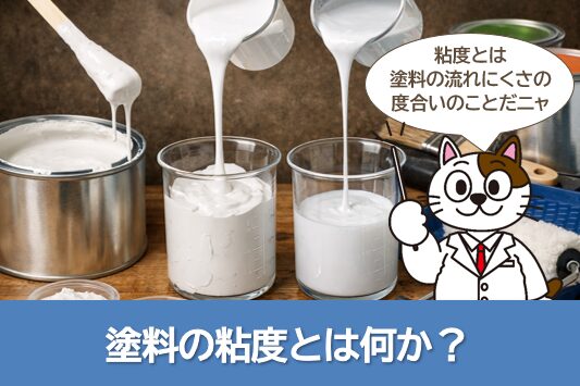 外壁塗装のローラー仕上げで知っておきたいこと　塗料の粘度とは何か　イメージ
