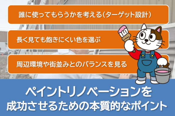 ペイントリノベーションを成功させるための本質的なポイント イメージ