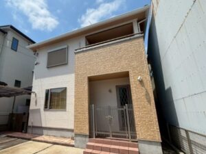 名古屋市北区　理想の柄を諦めたくない！ダブルトーン仕上げ　外壁塗装　施工例