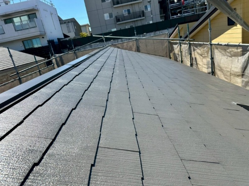 千種区　塗り壁の風合いを大切にした　上品なピンクベージュ外壁塗装　施工例　屋根塗装　イメージ