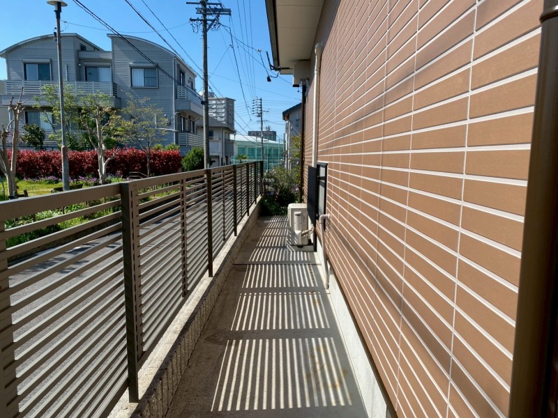 名古屋市北区 富士ハウス おしゃれな多彩仕上げ 外壁塗装 施工例 ダブルトーン完成 イメージ