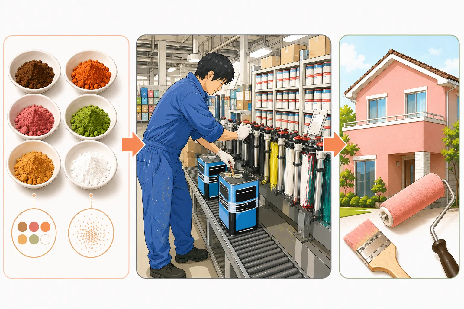 顔料の歴史を知る前に　塗料の顔料とは何か？ イメージ