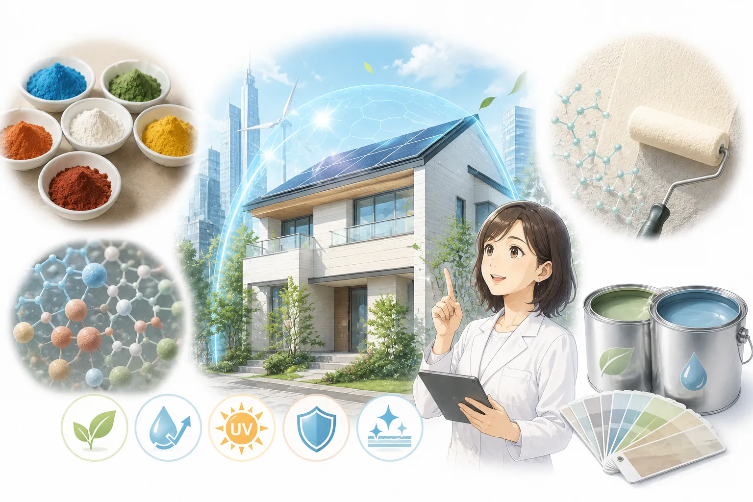 これからの顔料と外壁塗装の未来 イメージ