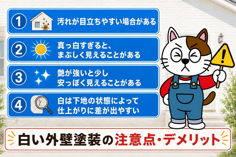 白い外壁塗装はおしゃれ？人気が高い理由　イメージ