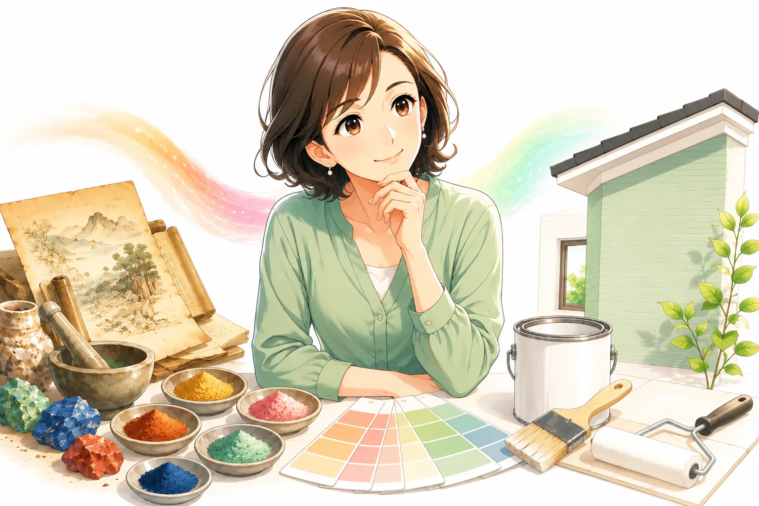 顔料・塗料・顔料の歴史に関する深掘りQ&A イメージ