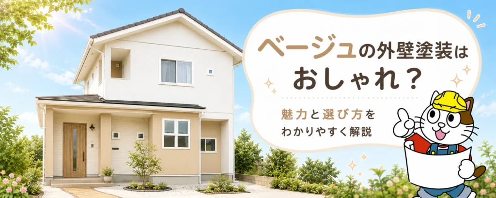 ベージュ外壁で後悔しないために｜おしゃれに見せる配色・汚れ・注意点を塗装店が解説
