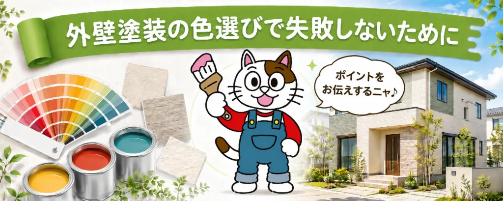外壁塗装の色選びで失敗しないために｜秩序と個性のバランスが美しい外観をつくります【すごく重要】