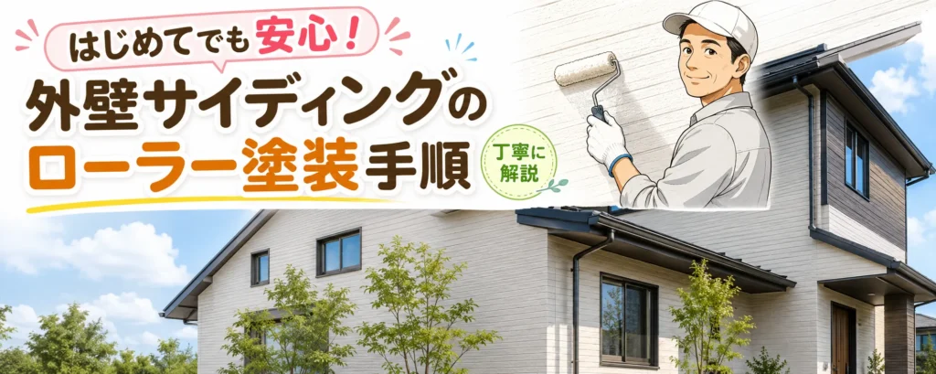 はじめてでも安心！ 外壁サイディングのローラー塗装手順を丁寧にお伝えします