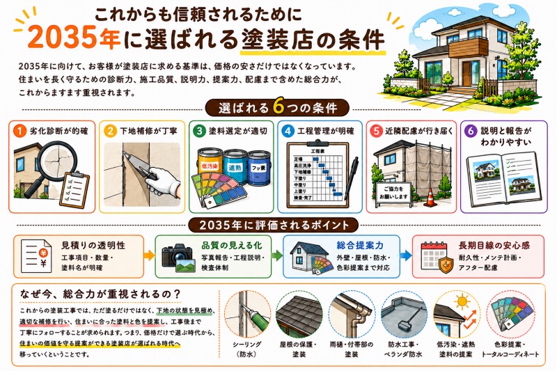 2035年に選ばれる塗装店の条件 イメージ