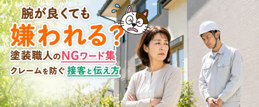 腕が良くても嫌われる？塗装職人のNGワード集｜クレームを防ぐ接客と伝え方