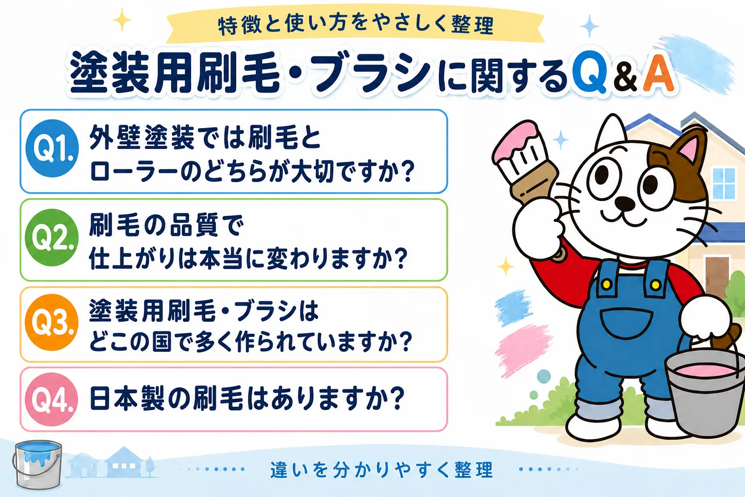 塗装用刷毛・ブラシに関するQ&A イメージ