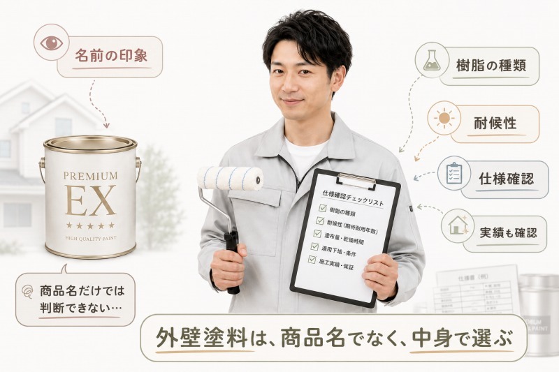 塗装店が見るべき本当のポイント イメージ